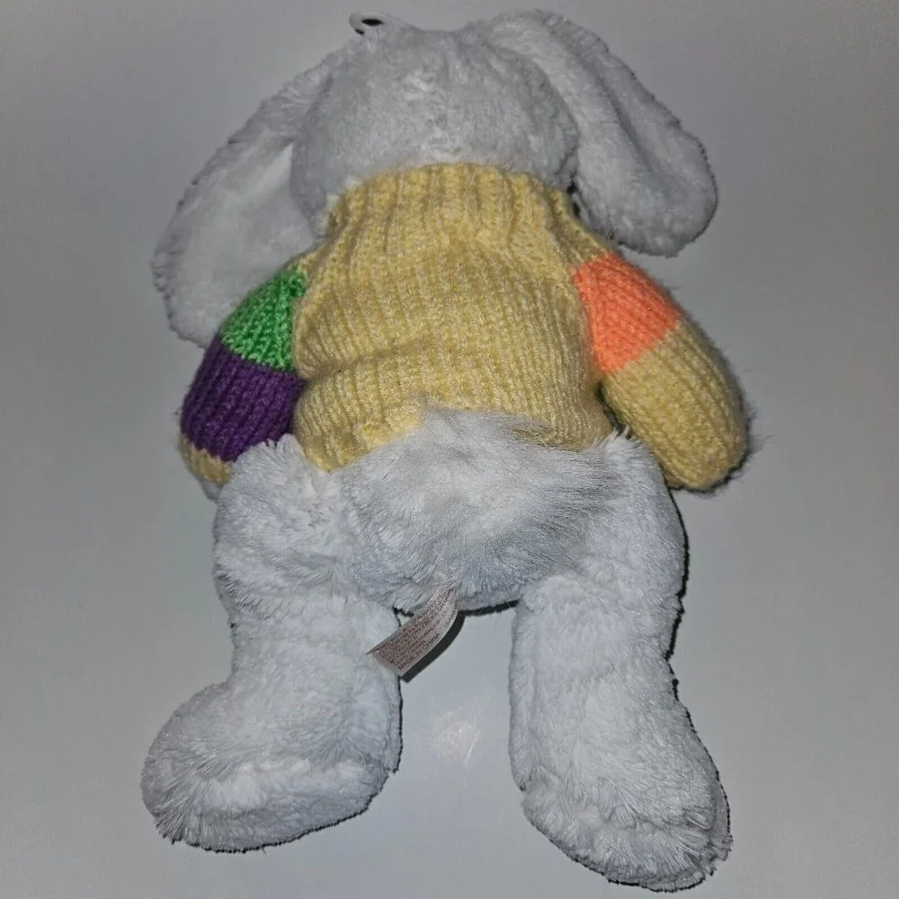Dan Dee White Bunny Rabbit Plush 10